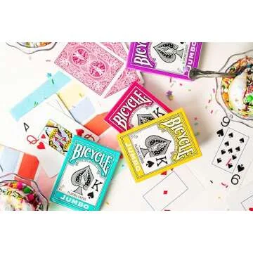 Bicycle Nertz Playing Card Game, 8 Decks of Playing Cards, Fast, Fun, Competitive Multiplayer Solitaire Game, Up to 8 Players, Jumbo Index