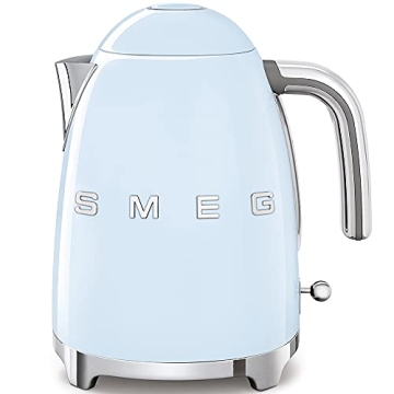 SMEG Retro Electric Water Kettle - Fast Boiling, Automatic Shutoff, Pastel Blue