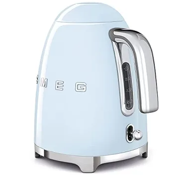 SMEG Retro Electric Kettle with Auto Shutoff and Water Indicator