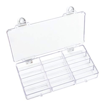 WANDIC Palette Box, 1 Pc 12-Well Empty Watercolour Box Airtight Paint Palette Container for Watercol...