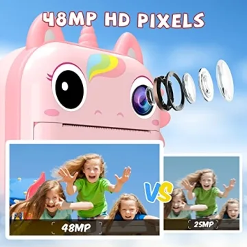 Instant Camera for Kids - Fun 48MP Unicorn Camera