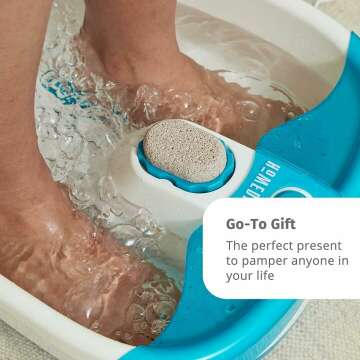 Homedics Bubble Mate Foot Spa with Massage and Bubbles