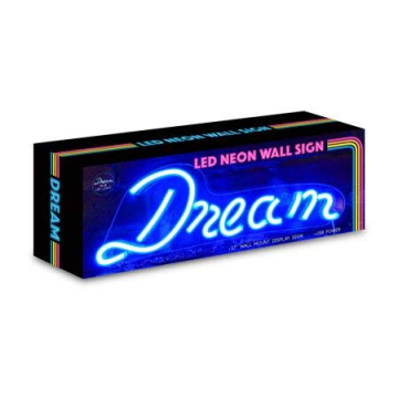 LED Neon Blue Dream Wall Sign for Bright Home Decor