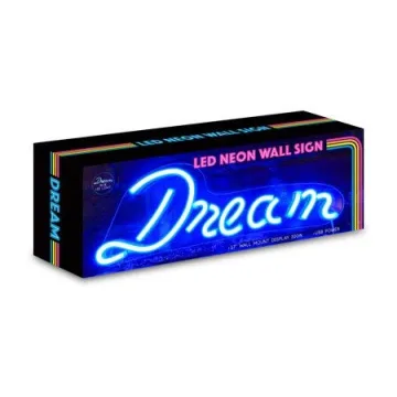 LED Neon Blue Dream Wall Sign for Bright Home Decor