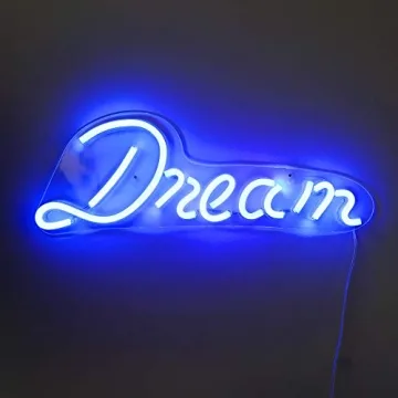 LED Neon Blue Dream Wall Sign for Bright Home Decor