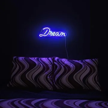 LED Neon Blue Dream Wall Sign for Bright Home Decor