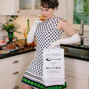 Twisted Wares "Spooning Leads to Forking" Hang Tight Towel