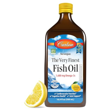 Carlson Labs Finest Fish Oil Supplement - Lemon 16.9 oz