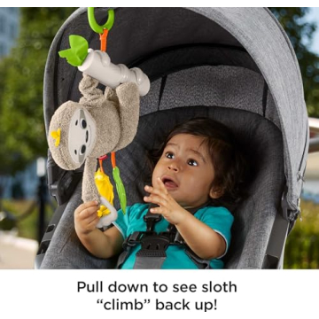 Fisher-Price Sloth Stroller Toy for Newborns 0+