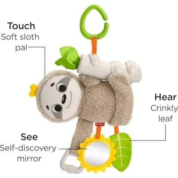 Fisher-Price Sloth Stroller Toy for Newborns 0+