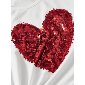 Trendy Girl's Sequin Graphic Tee for Stylish Outfits