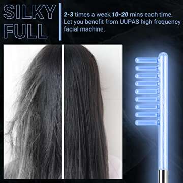 UUPAS 4 in 1 High Frequency Facial Wand for Home Use