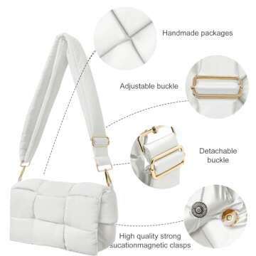 Stylish NAARIIAN Puffer Shoulder Bag for Women