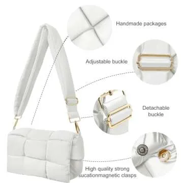 Stylish NAARIIAN Puffer Shoulder Bag for Women