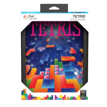 Pixel Frames - Tetris - 9"x12" Shadow Box Art (Big) (PF-TET-100),Multi Color