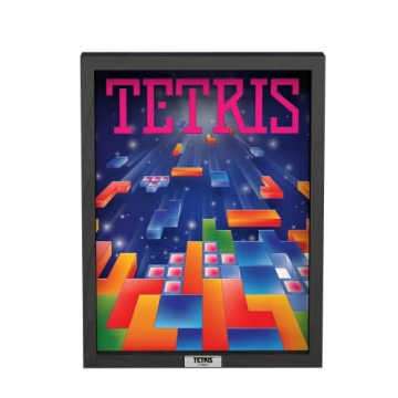 Pixel Frames - Tetris - 9"x12" Shadow Box Art (Big) (PF-TET-100),Multi Color