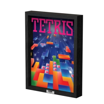 Pixel Frames - Tetris - 9"x12" Shadow Box Art (Big) (PF-TET-100),Multi Color