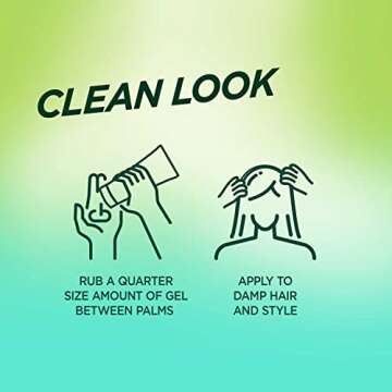 Garnier Fructis Style Pure Clean Styling Gel 6.8 Fl Oz, 1 Count, (Packaging May Vary)