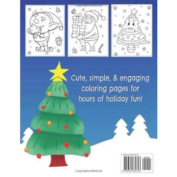 Christmas Coloring Book For Kids: Festive Fun with Santa & Friends