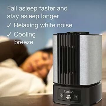 Lasko SlumberBreeze 2-in-1 Fan and White Noise Machine