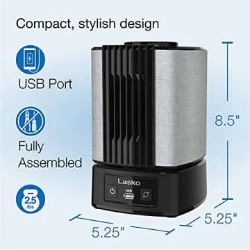 Lasko SlumberBreeze 2-in-1 Fan and White Noise Machine