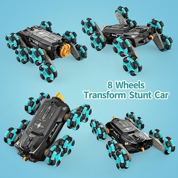 Gampop 8WD RC Stunt Cars for Kids - Gesture Control Fun