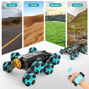Gampop 8WD RC Stunt Cars for Kids - Gesture Control Fun