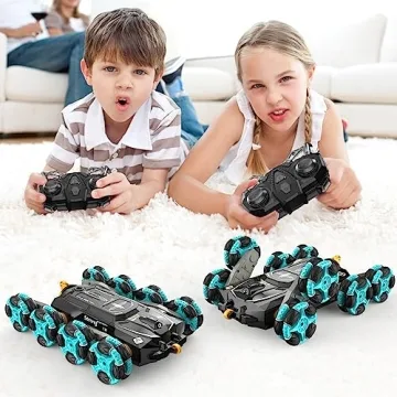 Gampop 8WD RC Stunt Cars for Kids - Gesture Control Fun