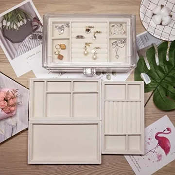 Stylish HerFav Acrylic Jewelry Organizer Box for All Women