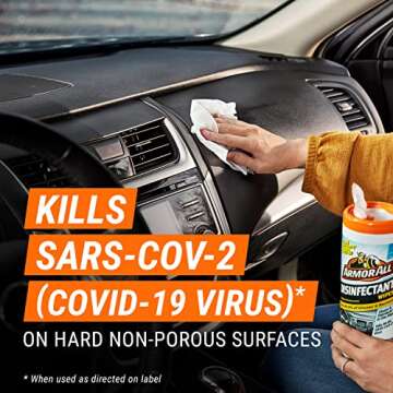 Armor All Car Cleaning Wipes for Cars, Trucks, Motorcycles
