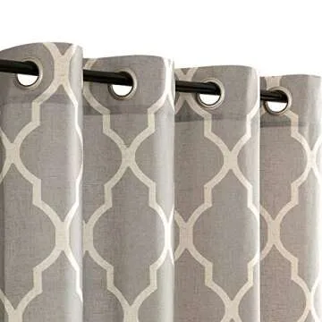 Jinchan Light Filtering Linen Curtains in Grey