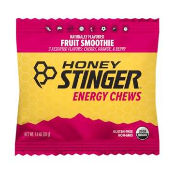 Honey Stinger Organic Energy Chews, Fruit Smoothie, 1.8-Ounce Bag (Pack of 1)