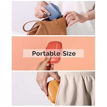 MEACOLIA 3 Pack 8 Compartments Travel Pill Organizer, Daily Pill Case Small Pill Box for Pocket Purs...