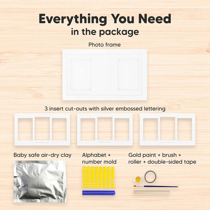 Baby Handprint Footprint Kit for Precious Keepsakes