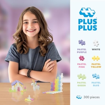 PLUS PLUS Open Play Set 300 Piece Pastel Color Mix