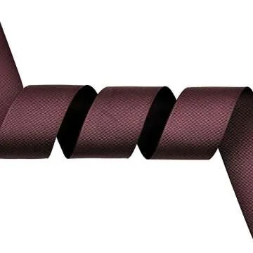 Ribest 1-1/2 inch 25 Yards Solid Grosgrain Ribbon Per Roll for DIY Hair Accessories Scrapbooking Gift Packaging Party Decoration Wedding Flowers Burgundy