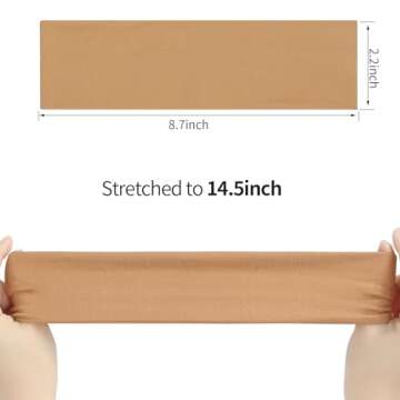 Stylish 8 Pack Sport Headbands for Women | Non-Slip Fitness