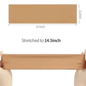 Stylish 8 Pack Sport Headbands for Women | Non-Slip Fitness