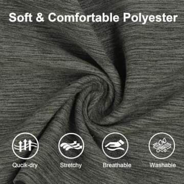 Stylish 8 Pack Sport Headbands for Women | Non-Slip Fitness