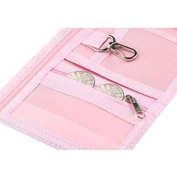 Lamiza RFID Kids Wallets for Girls, Little Girls Wallet for Kids, Cute Wallet for Teen Girls, Toddler Wallet for Girls with Magic Sticker, Teen Girl Wallet with Coin Pocket (Rainbow Glitter 01)