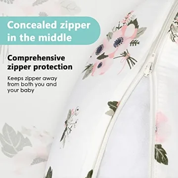 TILLYOU Nursing Pillow Cover for Smooth Feeding Experience