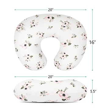 TILLYOU Nursing Pillow Cover for Smooth Feeding Experience