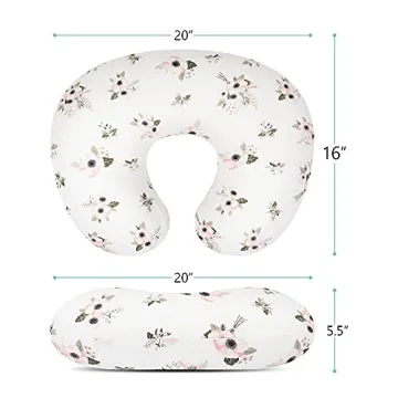 TILLYOU Nursing Pillow Cover for Smooth Feeding Experience
