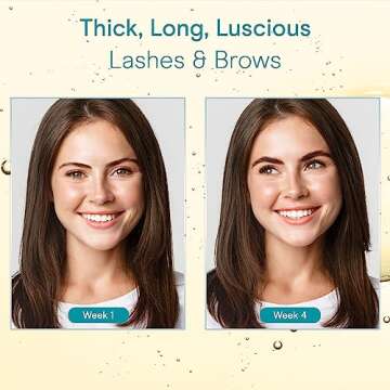 Baebody Vegan Castor Oil for Lash and Brow Growth Serum, with Applicator Kit - Beauty Gifts for Women, 1 oz