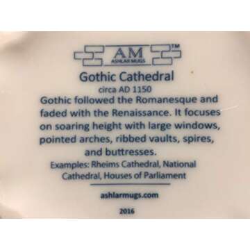 Gothic Cathedral Architecture Mug