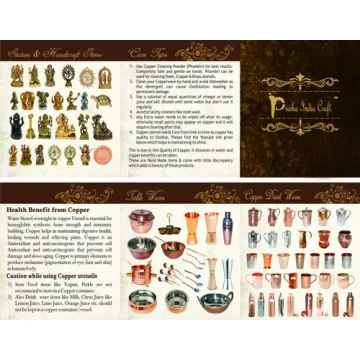 Copper Pitcher and Tumblers Set for Drinks