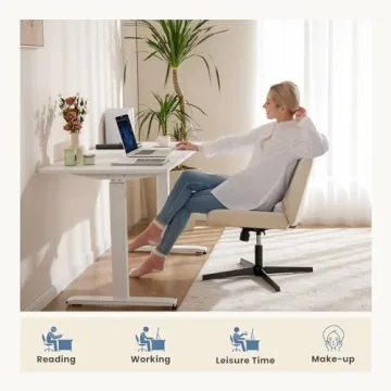 DUMOS Cross Legged Armless Chair - Comfort & Style