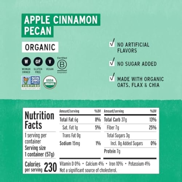 Purely Elizabeth Organic Apple Cinnamon Oatmeal Cups