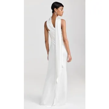 MISHA Women's Lilia Dress in Ivory for Elegant Events