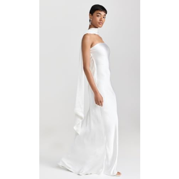 MISHA Women's Lilia Dress in Ivory for Elegant Events